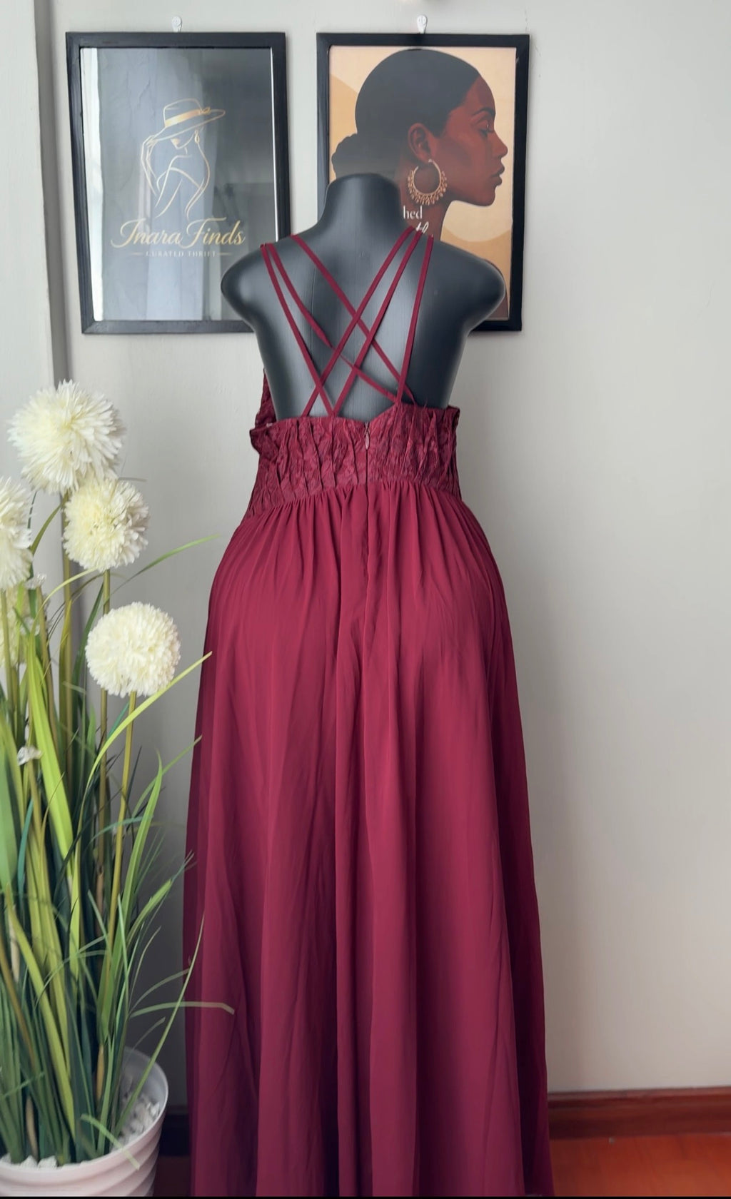 A-line formal gown