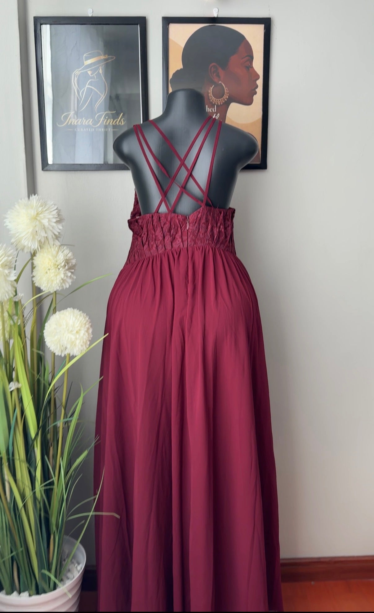 A-line formal gown