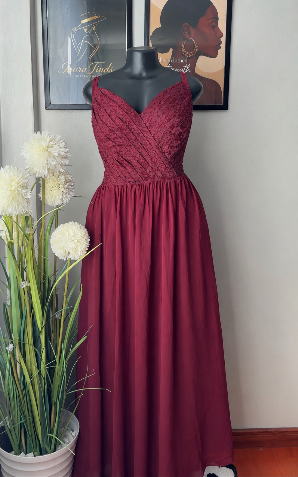 A-line formal gown